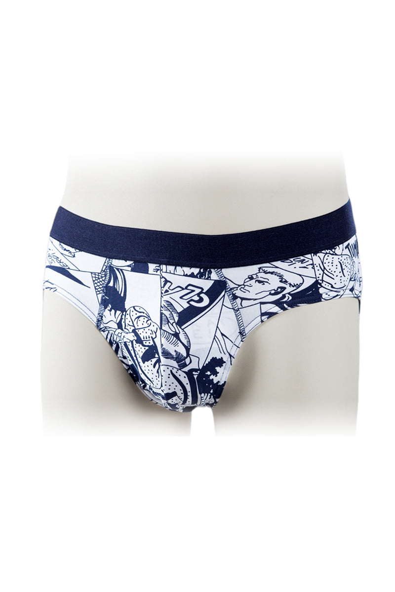 Slip in cotone bielastico con fantasie di stampa - set da 3 pezzi