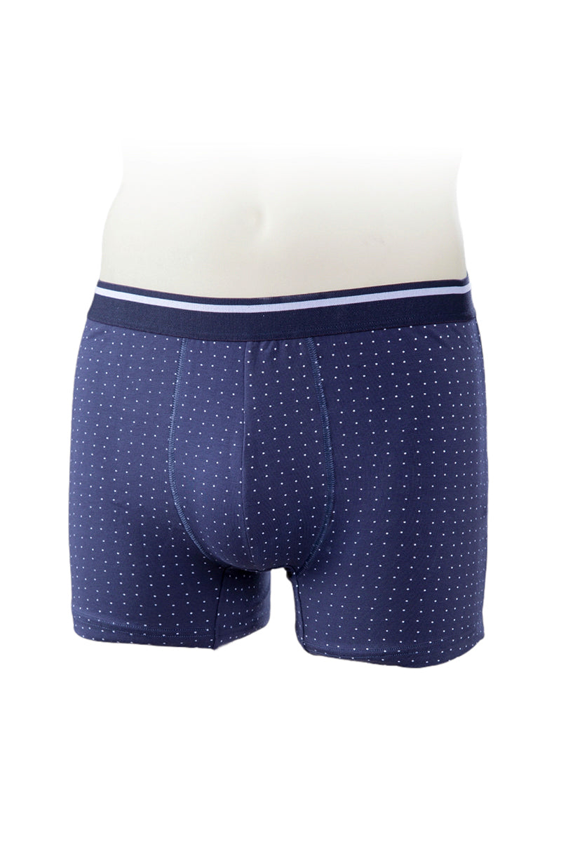 Boxer in cotone bielastico con fantasia a pois - set da 3 pezzi