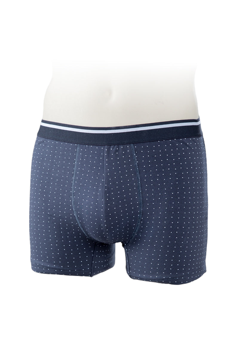Boxer in cotone bielastico con fantasia a pois - set da 3 pezzi