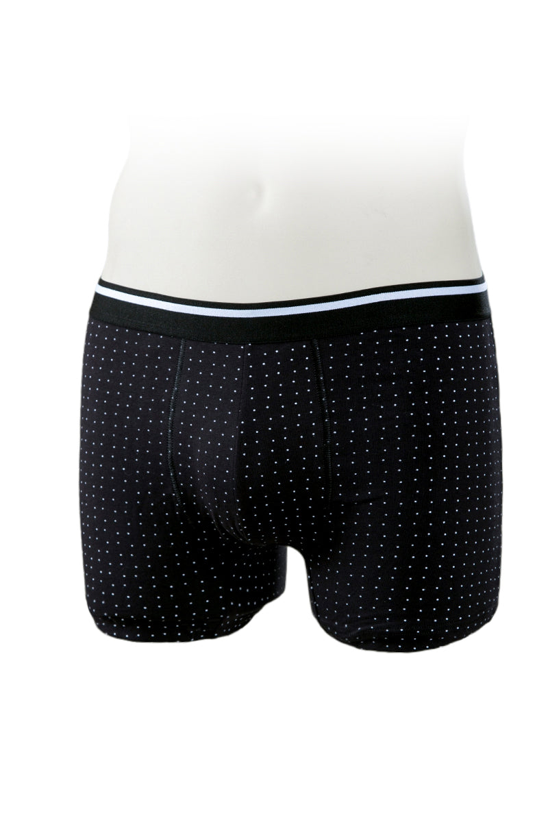 Boxer in cotone bielastico con fantasia a pois - set da 3 pezzi