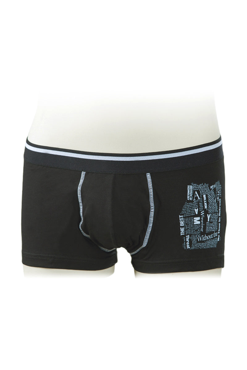 Boxer in cotone bielastico con fantasia stampata - set da 3 pezzi