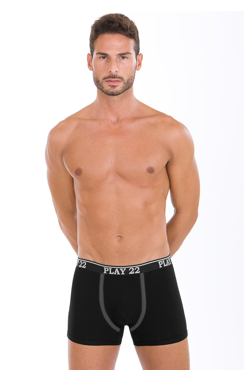 Boxer in cotone bielastico - set da 3 pezzi
