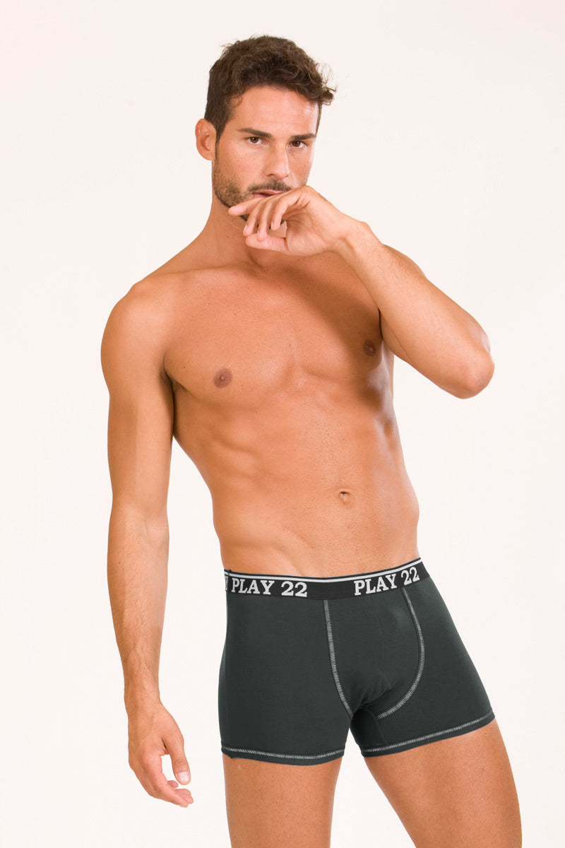 Boxer in cotone bielastico - set da 3 pezzi