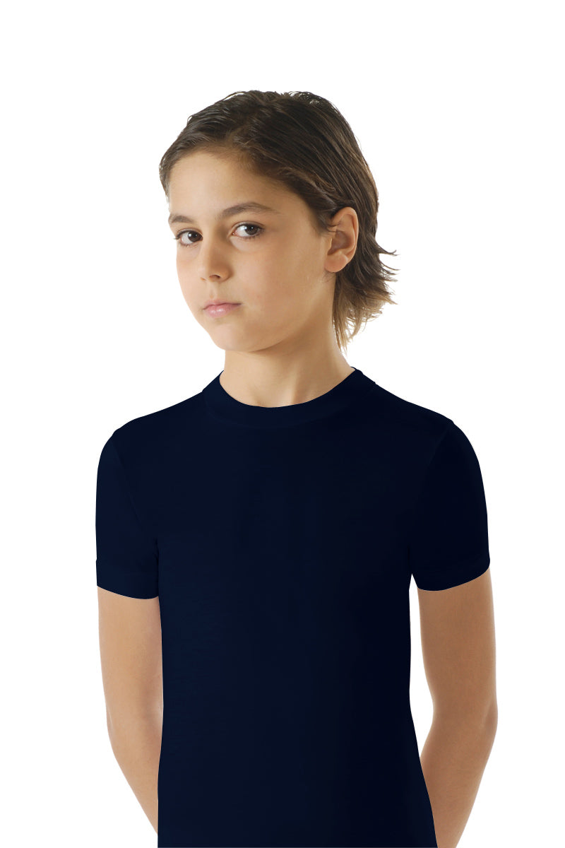Maglia mezza manica in jersey con parasudore