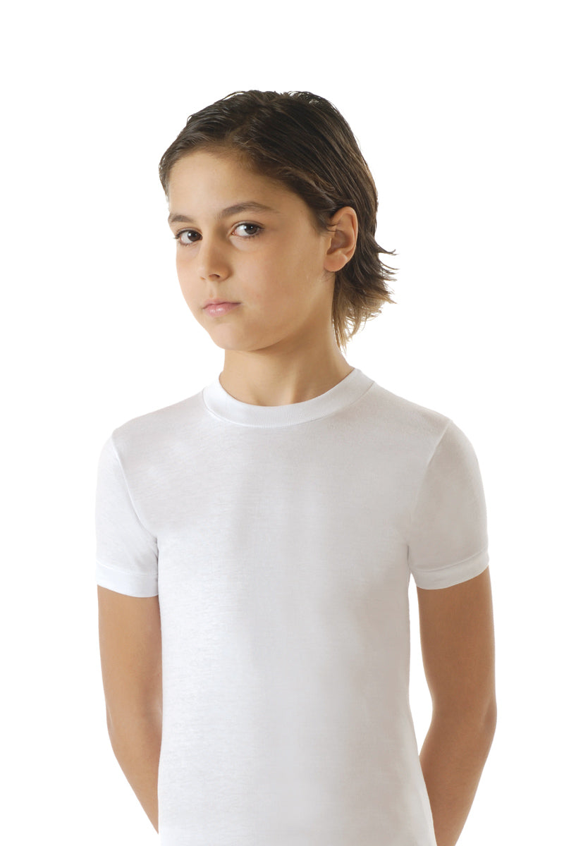 Maglia mezza manica in jersey con parasudore