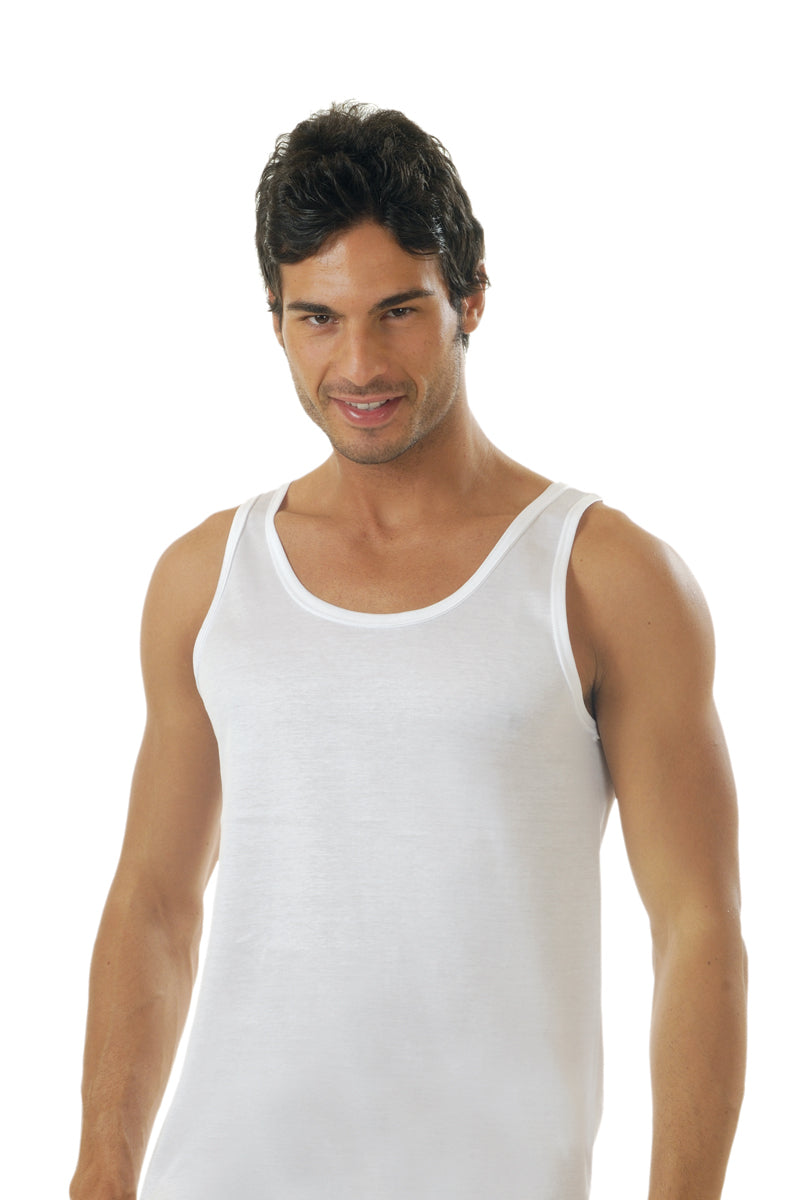 Canotta a spalla larga in jersey makò