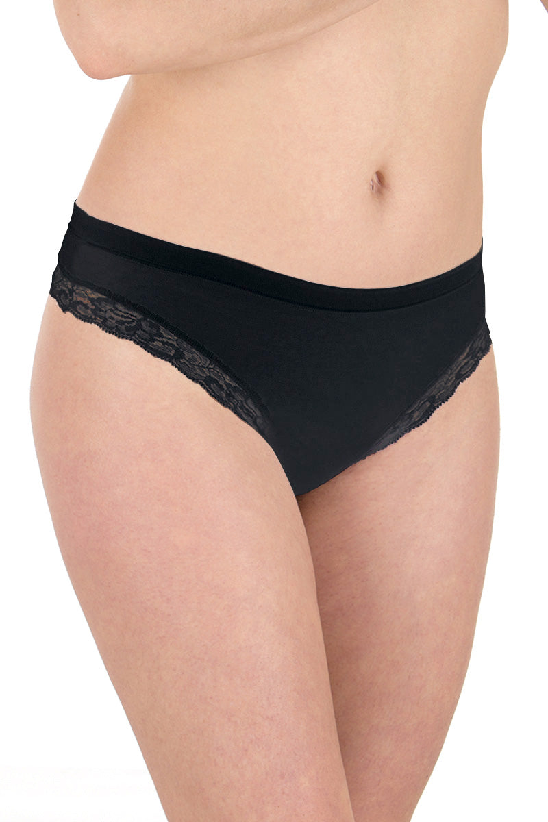 Perizoma con balza elasticizzato - set da 3 pezzi